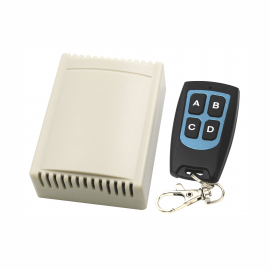 Receptor con Control Remoto de 4 Canales / Soporta 40 Transmisores