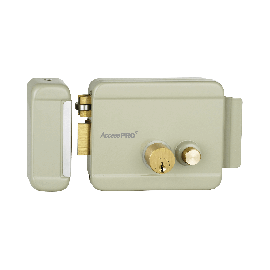 Cerradura Eléctrica con Botón de Salida / Incluye Llave  / Exterior / Izquierda