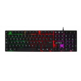Teclado Gaming ACTECK Aurean X, USB, Estándar, Negro, Multicolor