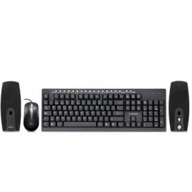Kit de teclado y mouse ACTECK AK3-3000Estándar, 105 teclas, Negro, 800 DPI