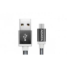 Cable Micro USB ADATA1 m, USB A, Micro-USB B, Macho/Macho, Negro