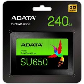 SSD ADATA SU650, 240 GB, SATA III, 520 MB/s, 450 MB/s, 6 Gbit/s
