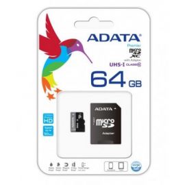 Memoria Micro SD ADATA UHS-I U164 GB, 30 MB/s, 10 MB/s, Negro