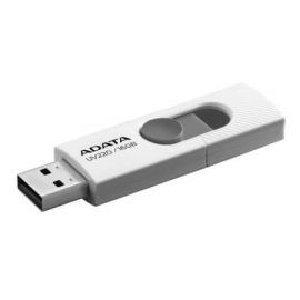 Memoria Adata 16 Gb USB 2.0 Uv220 Retractil Blanco-Gris