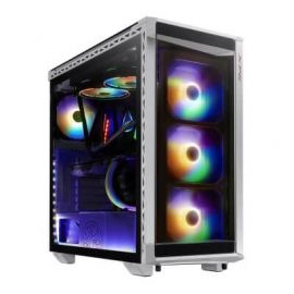 Gabinete XPG Battlecruiser RGB White RGB Sync Cristal Templado E-ATX - Color Negro