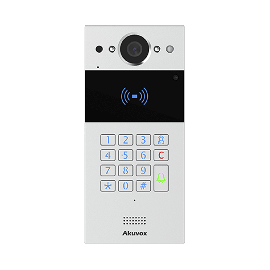 Video portero SIP con teclado y lector de tarjetas / Notificación a app / Notificación por llamada telefónica / Configuración en la nube
