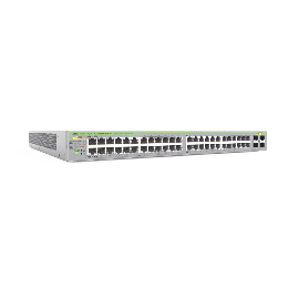 Gigabit webSmart switch, 48 Puertos Totales, 24c/PoE+ 10/100/1000T, 4 Puertos SFP