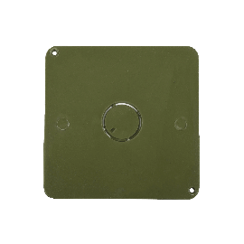 Tapa para Caja Cuadrada de 3/4" para instalaciones con tubería PVC Conduit pesado.