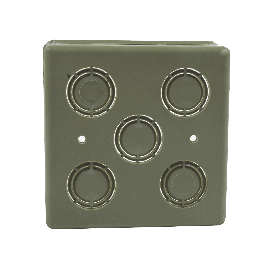 Caja Cuadrada  de 1/2" - 3/4" para PVC Conduti Pesado.