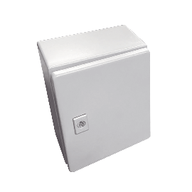 Gabinete de Acero, Nema 4 -IP 66 de 50 x 40 x 20 cm con Platina y certificado UL.
