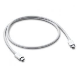 Thunderbolt 3 (USB‑C) Cable (0.8 m) APPLE MQ4H2AM/A, Color blanco, Apple, 0.8 m, Cable Thunderbolt 3