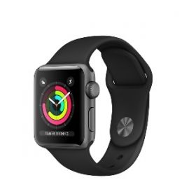 Apple Watch Series 3 (Gps) Con Caja De 38 Mm De Aluminio En Gris Espacial Y Correa Deportiva Negra