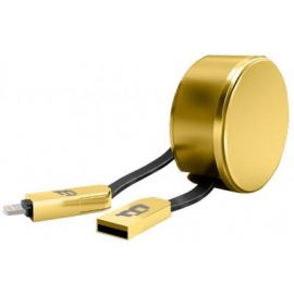 Cable USB Blackpcs CAGMLPR-3, USB, Lightning, 1 m, Oro