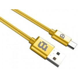 Cable USB Blackpcs CAGMT2M-3, USB, Micro USB, Macho/Macho, 2 m, Oro