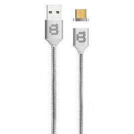 Cable USB Blackpcs CASMTM-2, USB, Micro USB, 1 m, Plata