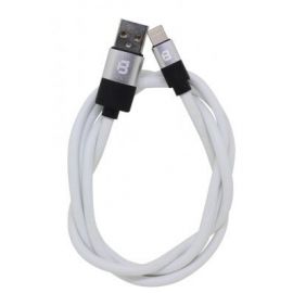 Cable USB Blackpcs CAWLP-2, Color blanco, Plástico, Apple, 1 m, Cable Lightning