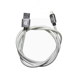 Cable USB Blackpcs CAWLT-1, Color blanco, Apple, 1 m, Cable Lightning