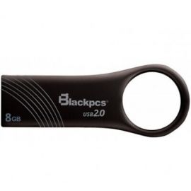 Memoria USB Blackpcs MU2102PB-8, Negro Piano Metálica, 8 GB, USB 2.0