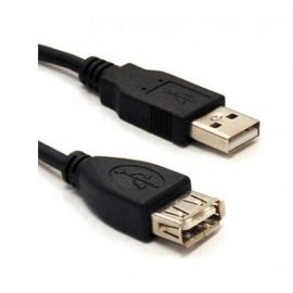 Cable Extensión USB BROBOTIX 054320USB, 0, 9 m, Negro