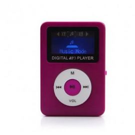 Reproductor MP3 C/Pantalla y bocina BROBOTIX 093070, Rosa, MicroSD (TransFlash), MP3