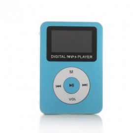 Reproductor MP3 C/Pantalla y bocina BROBOTIX 093074, Azul, MicroSD (TransFlash), MP3