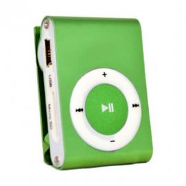 Mini Reproductor MP3 BROBOTIX 093099, Verde, MicroSD (TransFlash), MP3