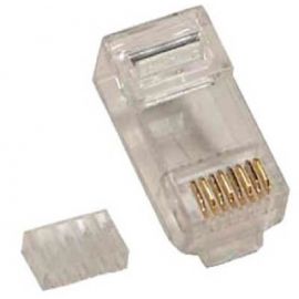 PLUG RJ45 CAT6 BROBOTIX 101402Cat6, Transparente