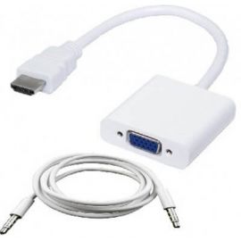 Convertidor HDMI a VGA BROBOTIXHDMI, VGA (D-Sub), Color blanco