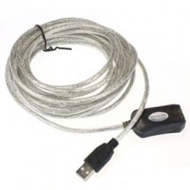 Cable USB BROBOTIX 150150, USB 2.0, USB, Macho/hembra, 5 m, Translúcido