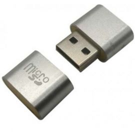 Lector USB BROBOTIX 170188PPlata, USB 2.0
