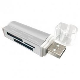 LECTOR USB BROBOTIX 180420P, Plata, USB 2.0