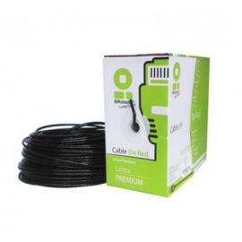 Bobina de gel BROBOTIX 183055, 305 m, Negro, CAT5e, CCA UTP