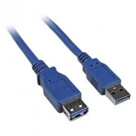 CABLE USB BROBOTIX V3.0 EXTENSIÓN DE 1.80 MTS, USB A, USB A, Macho/hembra, 1,8 m, Azul