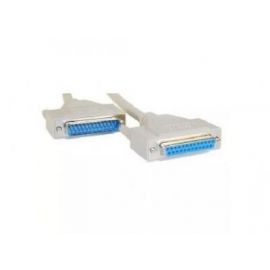 Cable Serial BROBOTIX 306415, 4.5 mts, Gris, DB25, DB25, Macho/hembra