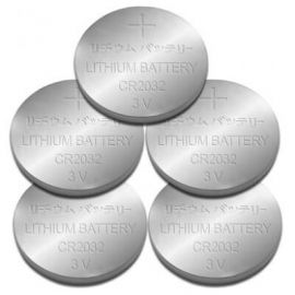 Batería BROBOTIX BATERÍA CMOS CR2032 PAQUETE CON 5 PIEZAS, 5 piezas