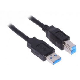 CABLE USB BROBOTIX V3.0 A-B 1.8MTS, USB 3.0, USB 3.0, Macho/Macho, 1,8 m, Negro