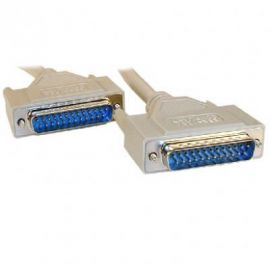 Cable Serial BROBOTIX 388216, 1,8m, Gris, DB25, DB25, Macho/Macho