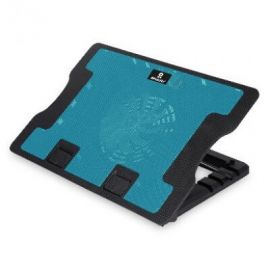 SOPORTE VENTILADO ILUMINADO (ÁNGULO AJUSTABLE) CON HUB USB, AZUL
