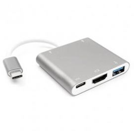 Convertidor USB-C a HDMI BROBOTIX 652943, USB C, HDMI, Color blanco