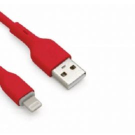 Cable Lightning BROBOTIX 963141, USB V2.0., Lightning., Rojo, 1m