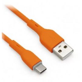 Cable Lightning BROBOTIX 963172, USB V2.0., Lightning., Naranja, 1m