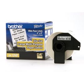 Etiquetas BROTHER DK1240, Color blanco, Papel, 600 etiquetas