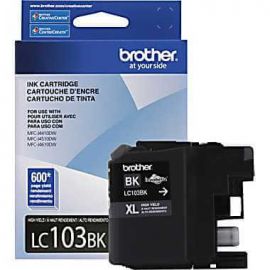 Cartucho de Tinta Brother Negro Lc103Bk para Rendimiento de 600 Impresiones