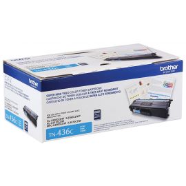 Toner Brother Cyan Tn436C para Rendimiento de 6500 Paginas al 5 Por Ciento de Cobertura
