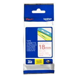 Brother TZe-242 cinta para impresora de etiquetas Rojo sobre blanco