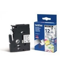 Cinta Laminada BROTHER TZEFA3TZe, Transferencia térmica, Azul Navy sobre Blanco