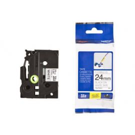 Cinta Flexible Negro Sobre Bla Nco 24Mm X 8M