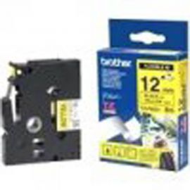 Cinta Flexible Negro Sobre Ama Rillo 12Mm X 8M
