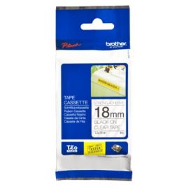 Cinta Negro Sobre Transparente 18Mm X 8M Adhesivo Ind Extra Fuerte