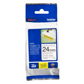 Cinta BROTHER TZES251TZ, Negro sobre blanco, Transferencia térmica, Brother